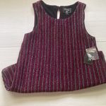 ECI NWT Evening by  New York pink stripe sparkle Night Out sleeveless top, size M Photo 0