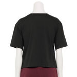 Vans Black Floral Graphic Crop Short Sleeve T-Shirt Photo 5