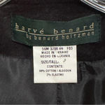Harvé Benard NWT - Never Worn HARVE BENARD Black Velvet Blazer 1 Button Open Pockets Size 4 Photo 3