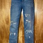 American Eagle Hi-Rise Crop Jegging Distressed NE(X)T LEVEL STRETCH Jeans Size 4 Photo 0