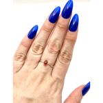 Carnelian Sterling Silver Dainty Ring Size 8.75 Photo 5