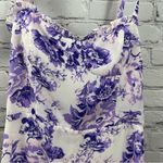 AQUA  Lightweight Smocked Back Dress Tie Shoulders Floral XL Fits Like L NWT Photo 5