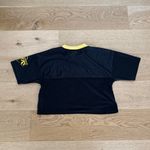 Nba  Lakers Crop Tee Los Angeles Lakers Size XS Black Yellow Photo 3