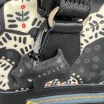 Radley London Folk Dog Scottie Dog Backpack Nylon Zip Top Bag Black White FLAWED Photo 2