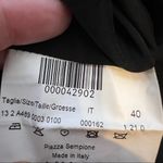 Piazza Sempione  virgin wool black side ruffle dress sz 40 Photo 5