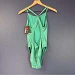 NEW TYR Women's Solid Diamond Controlfit Swimsuit Latigo Bay Size XL (36) Green Photo 5
