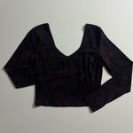 Lululemon Align Long Sleeve Shirt, Diamond Dye Cassis Black, Size 8 Photo 3