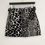 Topshop NWOT Giraffe Denim Mini Skirt With Belt 6 Photo 1