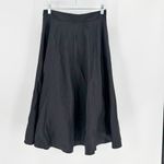 Onyx Nite Onyx a-line black light sheen lil bit of tulle under back zip skirt size M Photo 2