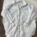 Free People  Intimately - Day To Day Sleep Striped Oversized Button Down Shirt XS Photo 4