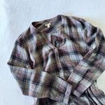 Garnet Hill Plaid Cotton Gauze Shirt Dress - size 8 Photo 7