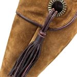 BCBGMAXAZRIA Suede Tassle Heel Boots Photo 3