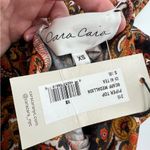 NWT CARA CARA Piper Top In Scarf Medallion C Sz XS turtleneck Orange Photo 6