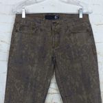 Just Cavalli  Jeans Y2K Women 29 Brown Baroque Paisley Print Stretch Skinny Italy Photo 3
