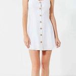 Urban Outfitters Button-Down Strappy Back Linen Dress White Size Small NWOT $59 Photo 0