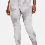 Nike  Women's Gray Size‎ S One Icon Mid-Rise Crop Leggings Tie Dye High Waisted Photo 0