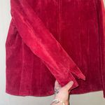 Coldwater Creek Women's Red Suede Zip Jacket 2XL Long Sleeve Casual Photo 3