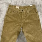 Levi's NWT Levi’s women corduroy 29x30 olive green jeans pants straight leg school Y2K Photo 1