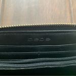Bebe Black Faux Leather Zippered Wallet Photo 1