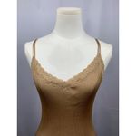 Women’s BCBG Maxazria Gold Silk TankTop Size M/L Photo 1