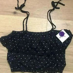 Arizona Jeans BRAND NEW Arizona Jean Co Polka dot spaghetti strap top Photo 0