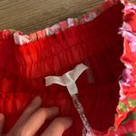 Love Shack Fancy SET NWT  CORBETT SKIRT AND FINELLI BRALETTE IN MAMBO RED Photo 5