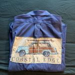 Custom Coastal Edge Vintage Car Button Photo 3