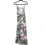 Celia B Retro Floral Maxi Dress Size XS Spaghetti Strap Vibrant Colorful Pink Photo 1