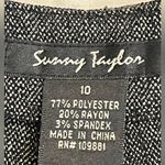 Sunny Taylor gray cropped wide leg career pants Size 10 Photo 2