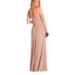 Birdy Grey NWT  Jay Dress in Crepe Taupe Mocha Cream Medium Minimalist Gown Photo 1