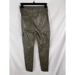 Tinseltown Faux Leather Olive Green Cargo Pants High Waist XS Photo 3