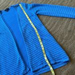 Saks 5th Avenue Saks Fifth Avenue made in Italy gorgeous metallic blue wool tank & cardigan set Photo 9