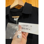 New Maison Margiela Black Short Sleeve Cotton Polo Shirt Made in Italy XS Photo 6
