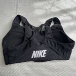 Nike DRI-FIT Black Size M Womens Lined Wireless Front Zip Racer Back Sports Bra Photo 1