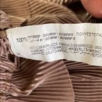 ZARA  Taupe V-Neck Pleated Blouse Photo 4