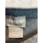Chico's Gray Long Sleeve Boat Neck Top Shirt Womens Size 3 XL Made in China Photo 1