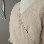 Mod Ref  Peach Faux Wrap Crop Photo 5