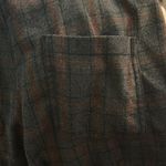 Plaid Adjustable Strap Four Pocket Jumpsuit Overalls M VTG Fall Dark Academia Gray Size M Photo 4