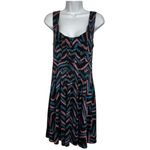Marc by Marc Jacobs  Chevron Print A-line Silk Blend Pleated‎ Dress NWOT Size S Photo 1