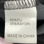 LF Seek The Label black vegan leather Moto biker asymmetrical zip mini skirt S Photo 2