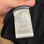 Olive & Oak Black Rayon Tie Waist Sleeveless Casual Dress, Large Photo 6