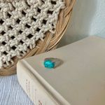 Boutique “Sharona” Southwestern Blue Turquoise Silver Ring 7.5 Cowgirl Maximalist Photo 5