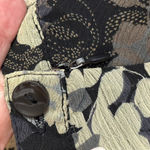 Covington  Black Floral Stretch Waist Midi Skirt Size 10 Photo 6