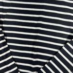 Mud Pie  Dress Black White Striped Jersey Knit Long Sleeves Shift SMALL Photo 1