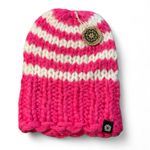 Natural Life NWT- / Chunky Crocheted Beanie β Pink & White Cozy Winter Hat Photo 3