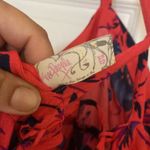 Free People Vintage  Candy Pin Up Red Floral dress Photo 9
