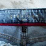 White House | Black Market WHBM Straight Ripped Distressed Cropped High Rise Jeans Size 2 Light Wash Denim Photo 2