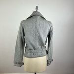 Free People Grey Quilted Belt Jacket Photo 5