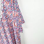 Jessica London Multicolored Pattern Short Sleeves Lace Bib Maxi Dress, Size 22W Photo 6