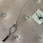 Handmade Vintage Black Trendy Sparkle Necklace  Photo 2